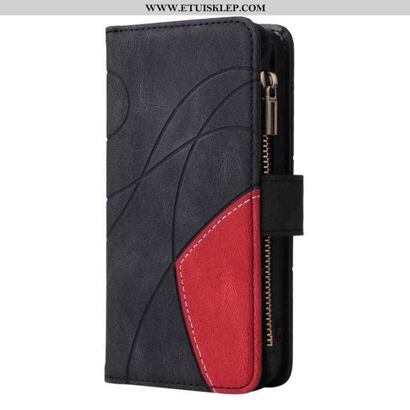 Etui Folio do Oppo A54 5G / A74 5G Dwukolorowa Z Portmonetką